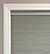 No-Drill headrail has a slim profile but will  still be visible at the top of the shade. Some light may seep through in the space between the shade and headrail.