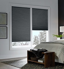 Blindsgalore No Drill Blackout Cellular Shades shown in Nightfall