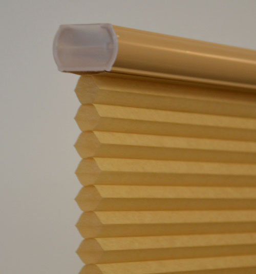 3/8&quot; single cell pleat size profile view