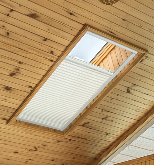 Blindsgalore Motorized Skylight Shade close up