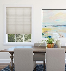 Harmony Cellular Shades shown in Bleached Clay