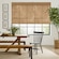 Unlined natural bamboo shade shown in Kua Bay