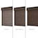 Comparison of woven shade unlined, with light filtering liner, and blackout liner.