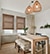 Blindsgalore Classic Natural Woven Shades shown in Cove Hickory