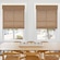Blindsgalore Luxera Natural Woven Shades shown in Bungalow Warm Honey