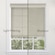 Light comparison between light filtering and blackout fabrics. Note, inside mount shades made in blackout fabric will have a "halo effect" around the framing due to necessary fabric deductions.