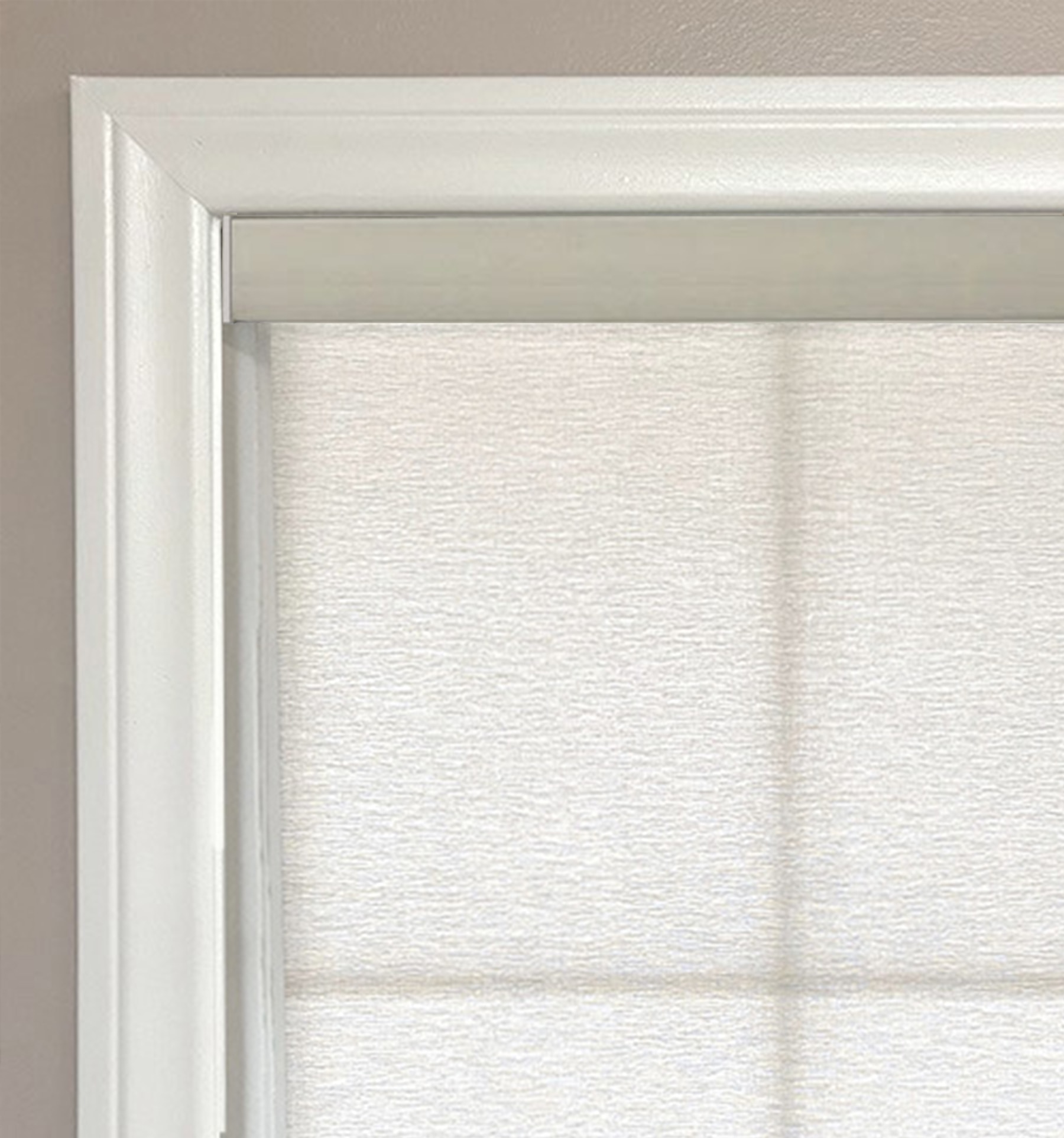Roller shade with Cassette. Cassette will have a flat front with a matching fabric insert.