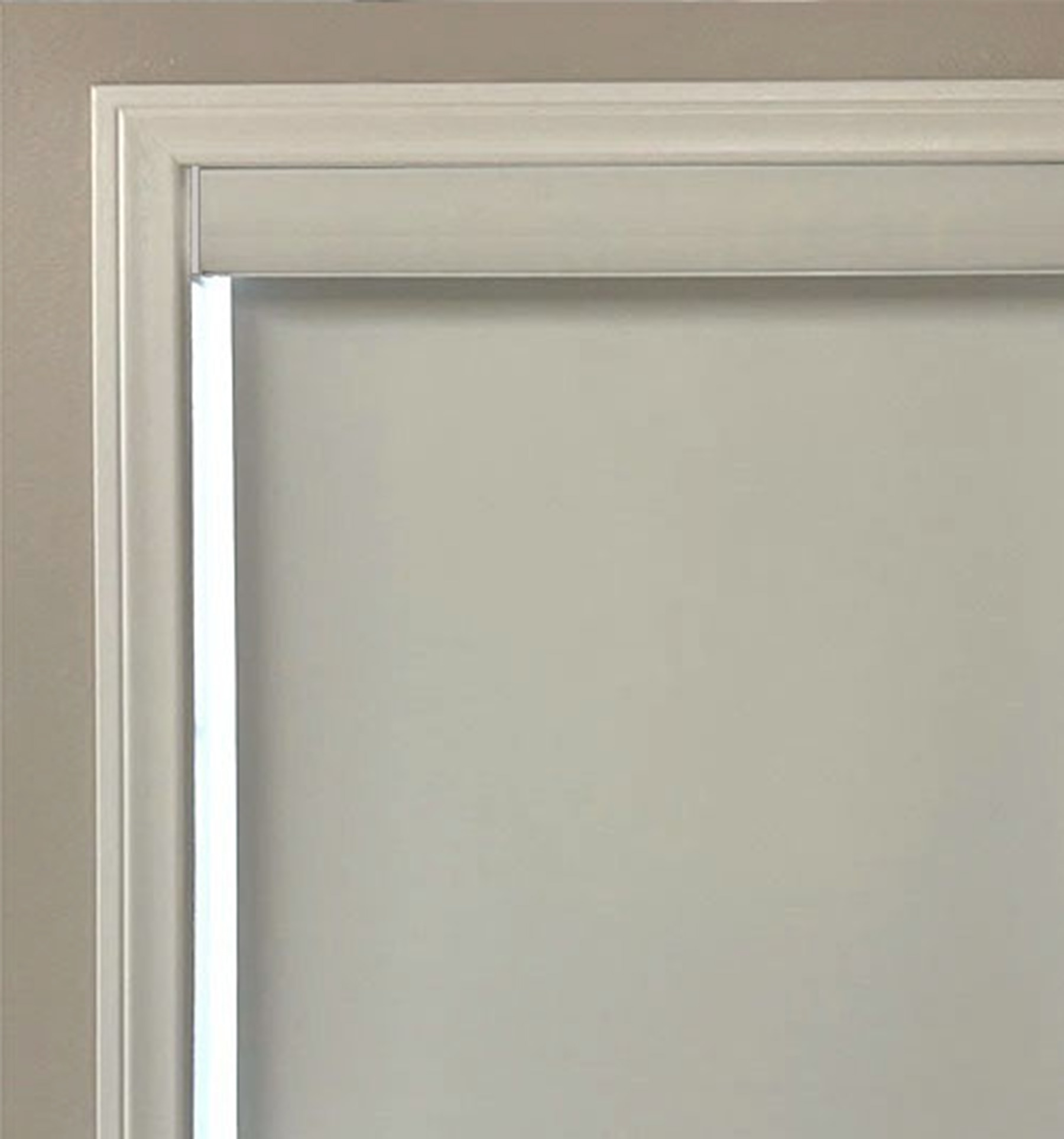 Roller shade with Cassette. Cassette will have a flat front with a matching fabric insert.
