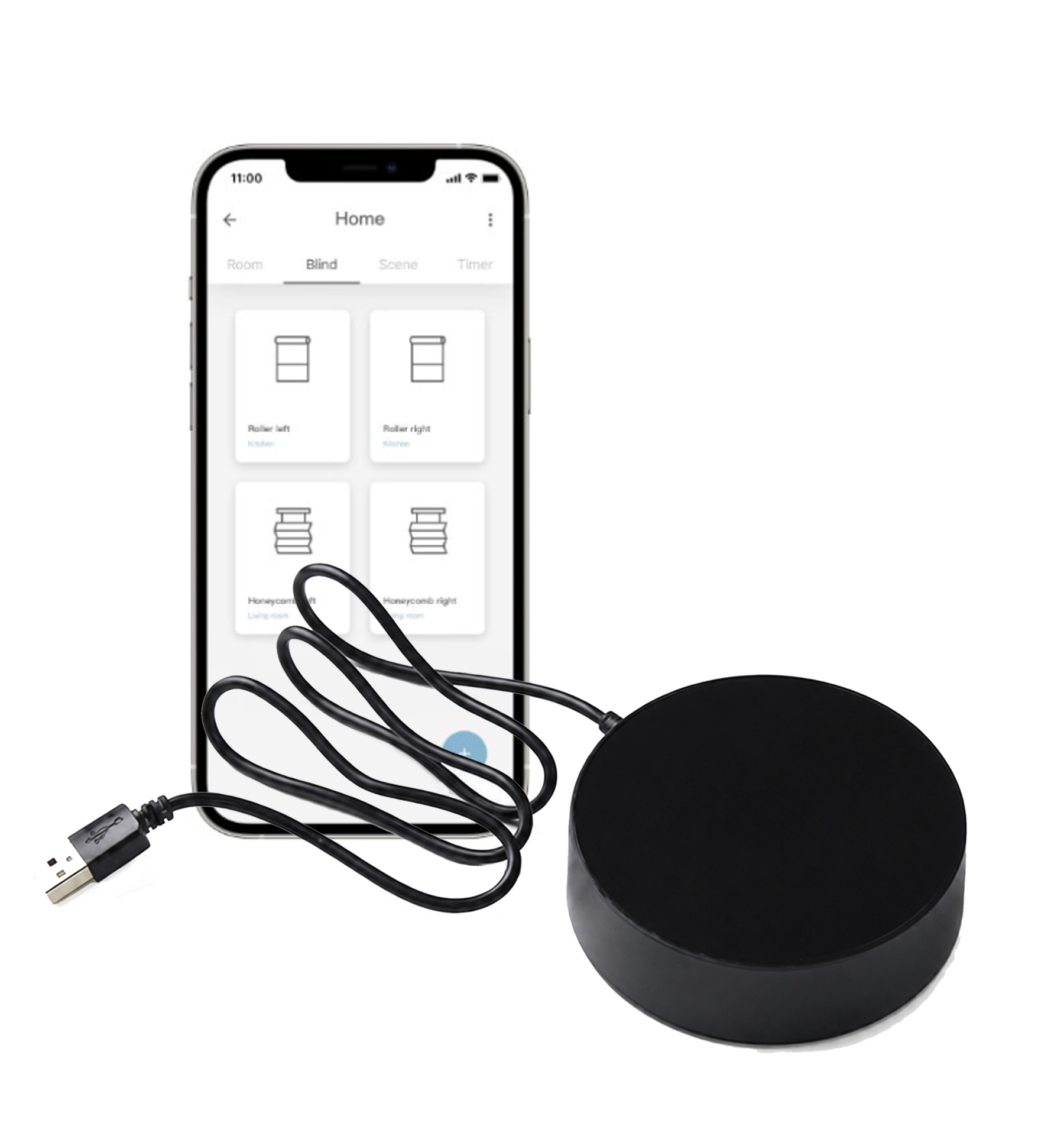 Motion Smart Hub. Control shades via app or with voice control using Alexa and Google Home.