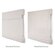 Standard Roman shades have a 6” matching fabric valance that hangs over the front of the shade. Waterfall Roman shades are made with the shade fabric coming directly over the headrail.