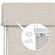CCL Lift roman shades come standard with a steel bead chain. Chain will be 2/3 of the shade height. Chain tensioners must be installed to window frame or wall for shade to operate properly.