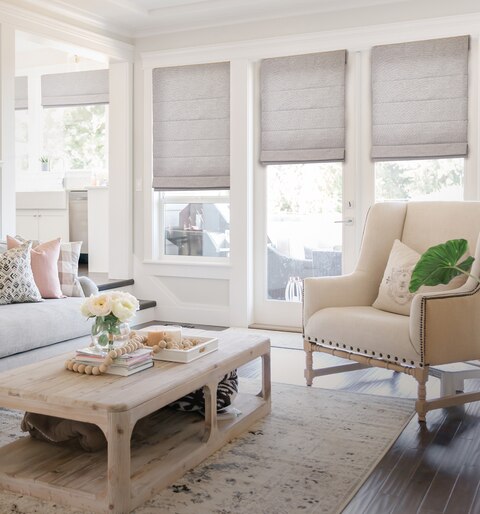 Blindsgalore Classic Motorized Roman Shades