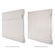 Standard Roman shades have a 6” matching fabric valance that hangs over the front of the shade. Waterfall Roman shades are made with the shade fabric coming directly over the headrail.