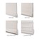 Blindsgalore Luxera Romans are available in four fold styles: Flat, Knife Pleat, Slat and Hobbled.