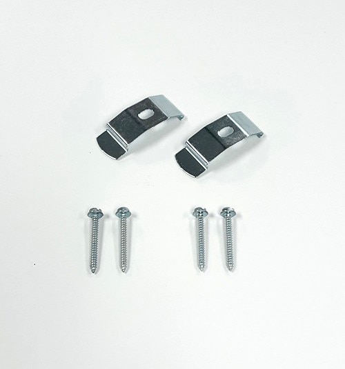 Ceiling mount brackets for inside mount applications. Installation screws included.