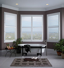Blindsgalore Faux Wood Shutters: 3 1/2&quot; Louvers