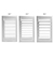 Side by side comparison of different louver sizes available