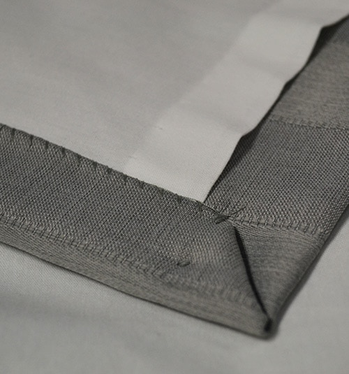 Drapery panel with lining