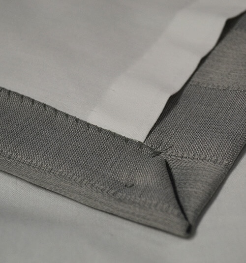 Drapery panel with lining