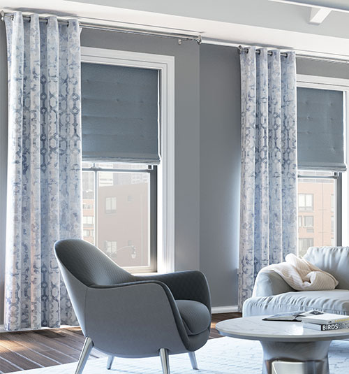 Shown in Modern Trellis: Ice Blue
