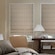 Blindsgalore Designer Roman Shades: Plain Fold shown in Subtle Stripe: Beige