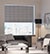 Blindsgalore Designer Roman Shades Shown in Rhombal: Jetline