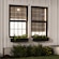 Outside view of unlined woven shades 