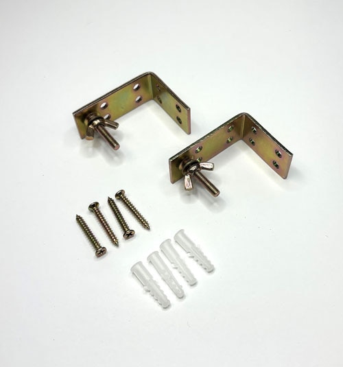 Mounting brackets and hardware included