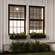 Outside view of woven shades