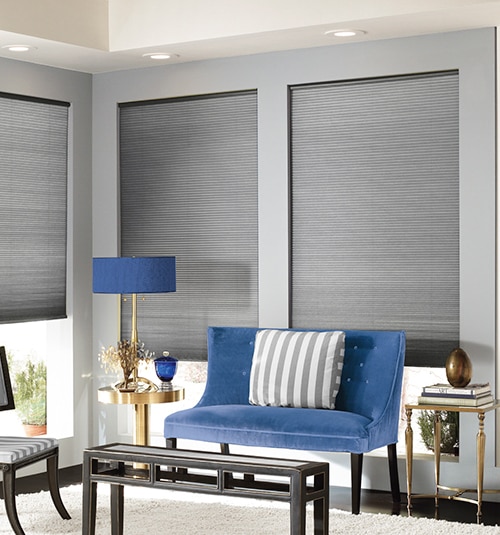 Blindsgalore Cordless Cellular Shades shown in Slate