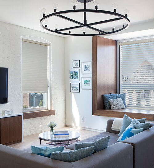 Sheer Shades shown in Beige