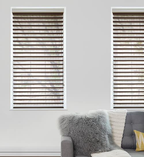 Sheer Shades shown in Chocolate