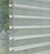 White sheer shades with open vanes