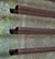 Chocolate sheer shades with open vanes
