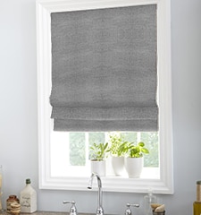Boutique Roman Shades shown in Camdyn Chateau