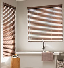 Boutique 2&quot; Faux Wood Blinds shown in Pau Ferro