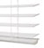 Faux Wood Blinds up close bottom rail