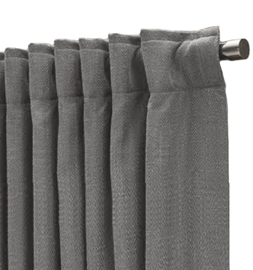 Close up of Back Tab curtain panel
