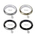 Drapery rings include a glide insert inside the ring to allow the ring to move smoothly on the rod. The insert is frosted clear for brass and silver rings and black for black and pewter rings.