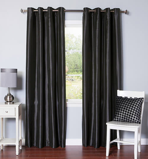 Blindsgalore Allure Drapery Pair Faux Silk Blackout Blindsgalore